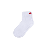 Mid Crew Socks - White/Berry