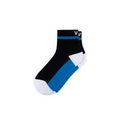 Mid Crew Socks - Black/Vessi Blue/White