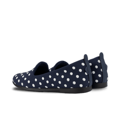 Women's Market Flat - Midnight/White Polka Dot