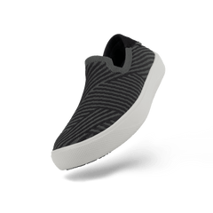 Women's Boardwalk Slip-On - Dark Grey/Black Zigzag