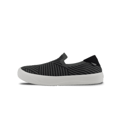 Women's Boardwalk Slip-On - Dark Grey/Black Zigzag