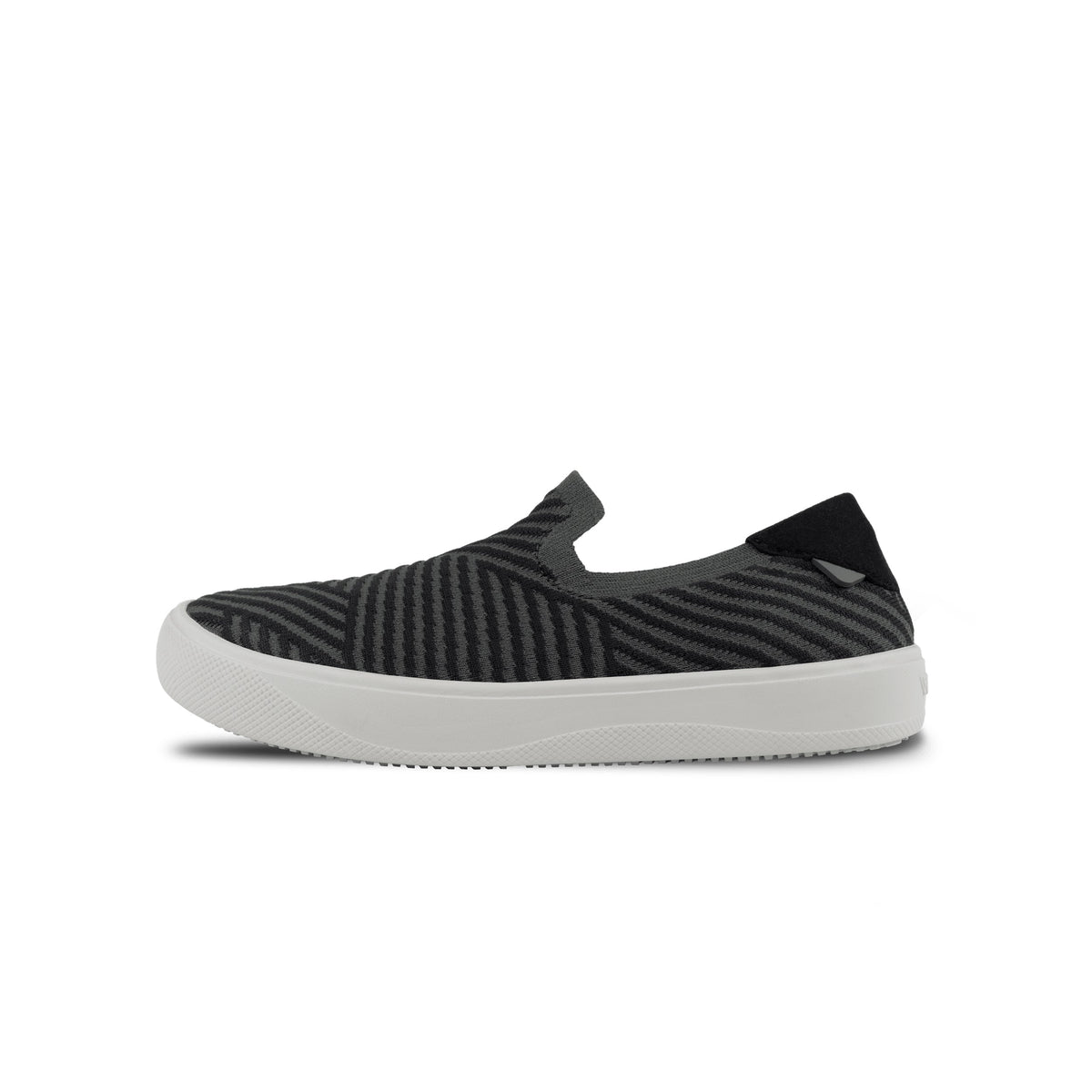 Women's Boardwalk Slip-On - Dark Grey/Black Zigzag