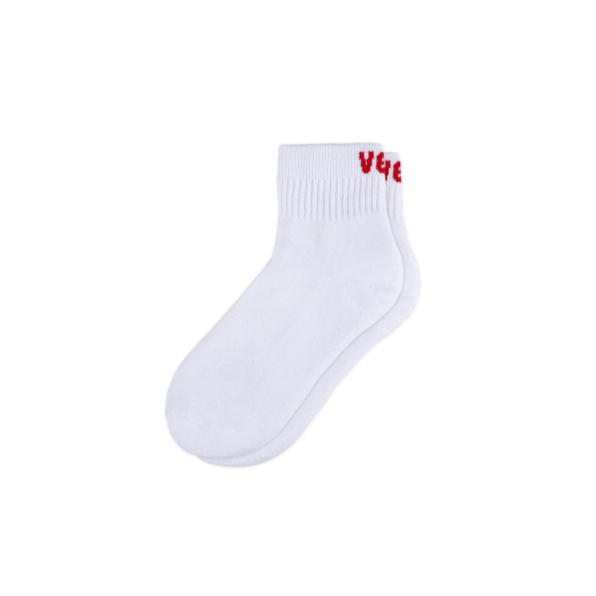 Mid Crew Socks - White/Berry