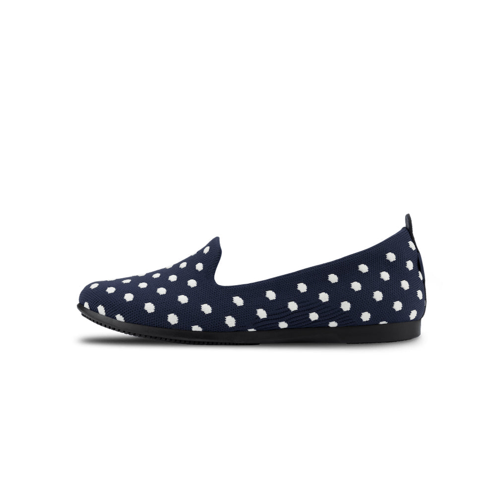 Women's Market Flat - Midnight/White Polka Dot